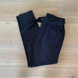 Athleta Black 10T Relaxed Fit Trousers with Elastic Waistband